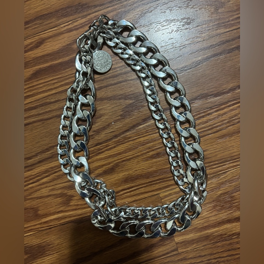 Vince Camuto Silver Chain Belt